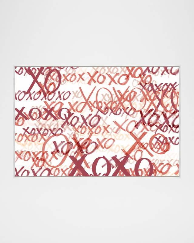 "XOXO" Framed Giclee by Richard Ryder, 55.5" x 37.5"